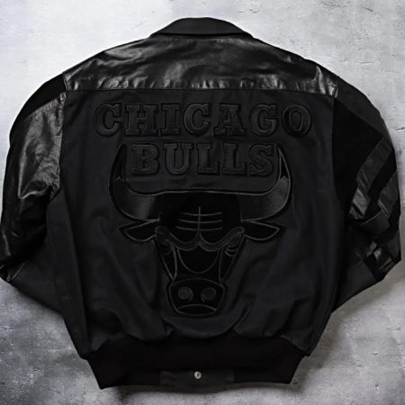 Black Chicago Bulls Jeff Hamilton Rare Jacket