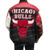 Chicago Bulls Red Leather Jacket