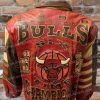 Chicago Bulls Six Time Leather Jacket