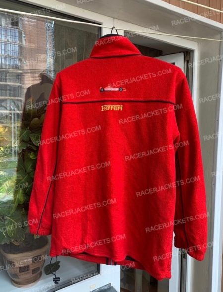 Ferrari F1 Vintage Fleece Racing Red Jacket