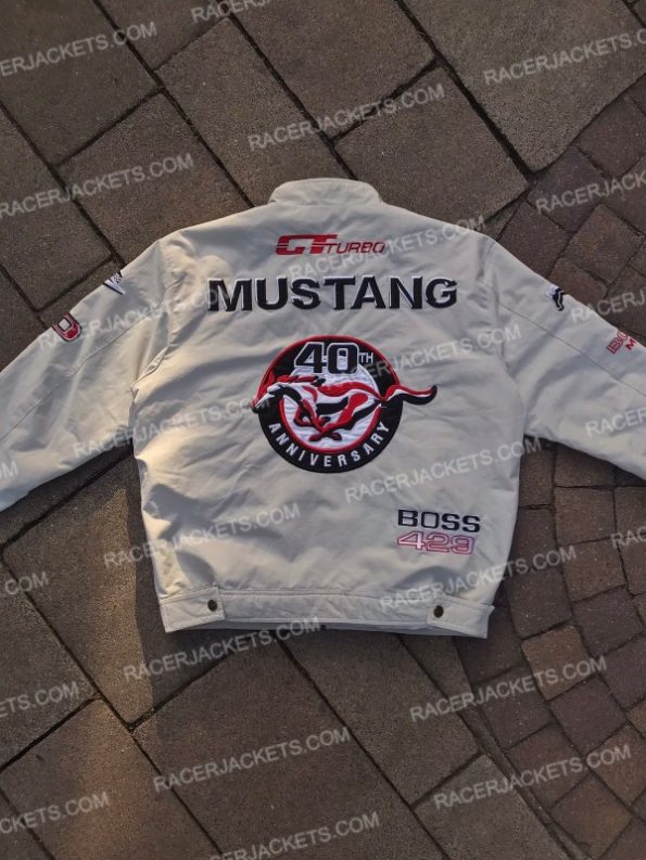 Ford Mustang Vintage Racing Formula One White Jacket