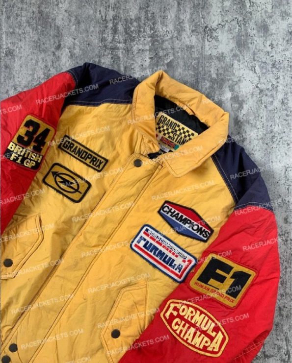 Grand Stand Yellow Marchop Sport F1 Racing Jacket