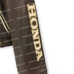 Honda Leather Racing Dark Brown Jacket