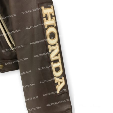 Honda Leather Racing Brown Jacket