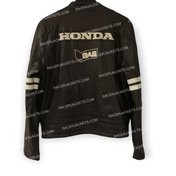 Honda Leather Racing Dark Brown Jackets