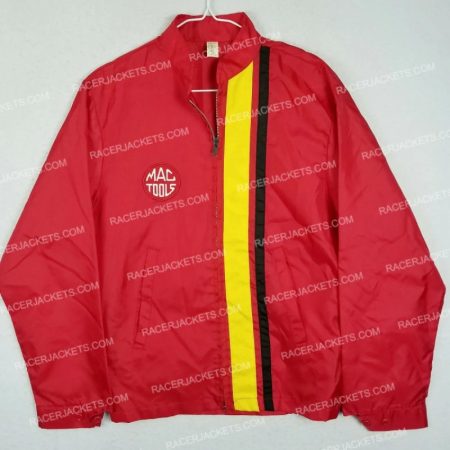 Louisville Vintage Sportswear Red Striped Racing Jacket