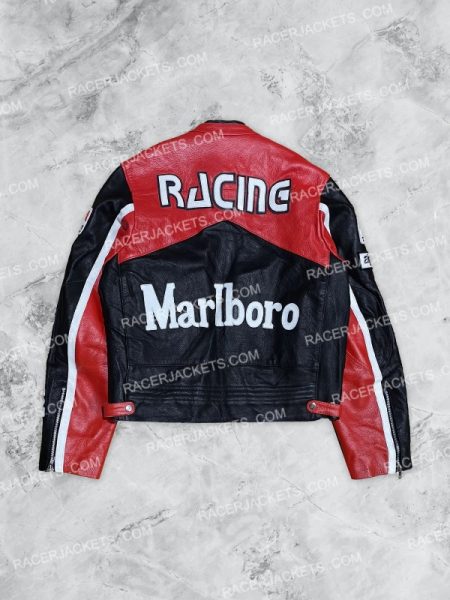 Marlboro 90s Vintage Leather Jacket