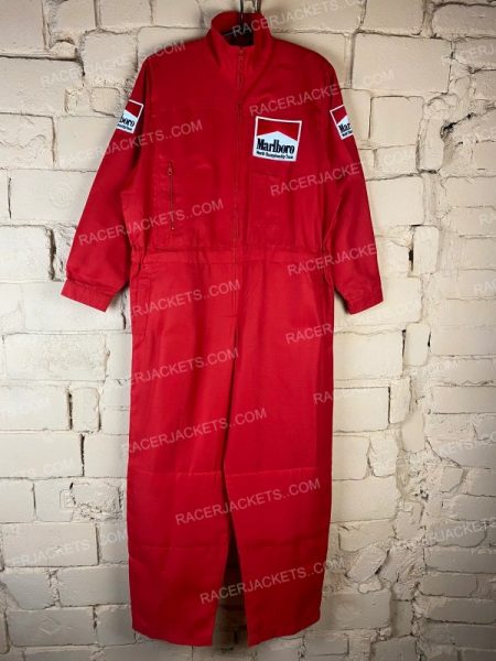 Marlboro Racing Cotton Red Jumpsuit