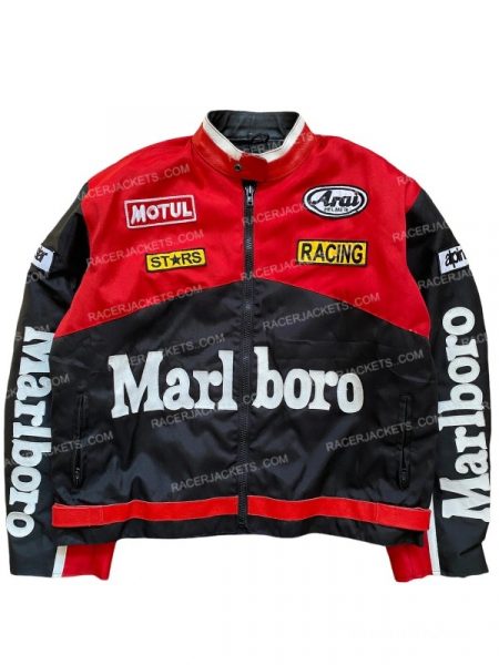 Marlboro Racing Vintage Moto Leather Jacket