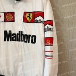 Marlboro Vintage Ferrari White Racing Jacket