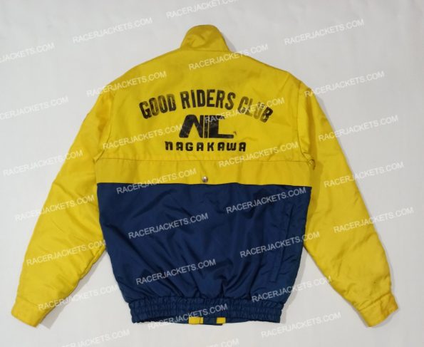Moto Plus Nakagawa Vintage Yellow Motorcycle Racing Jacket