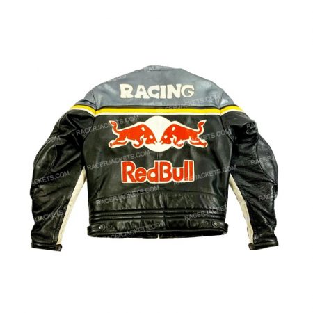 Red Bull 1990s Vintage Leather Jacket
