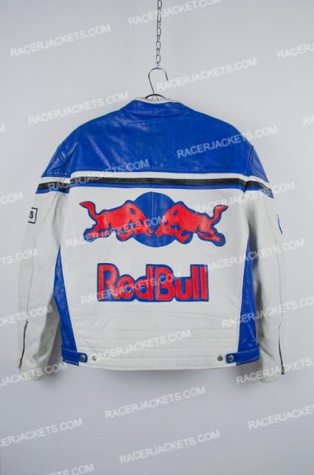 Red Bull 90s Vintage Racing Leather Jacket