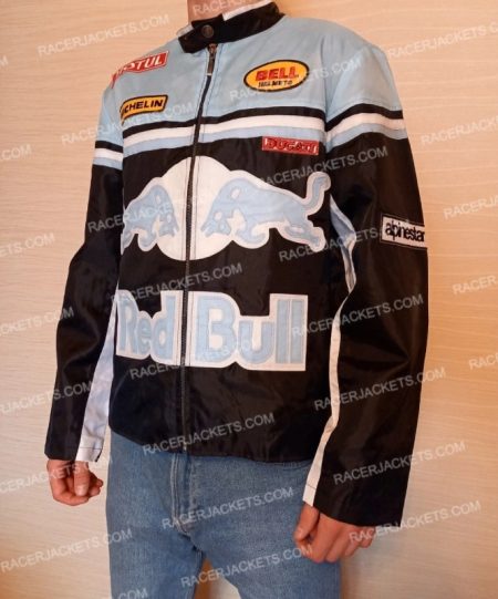 Red Bull Black Vintage Racing Men Jacket