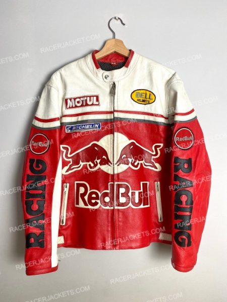 Red Bull Rare Vintage Leather Racing Jacket