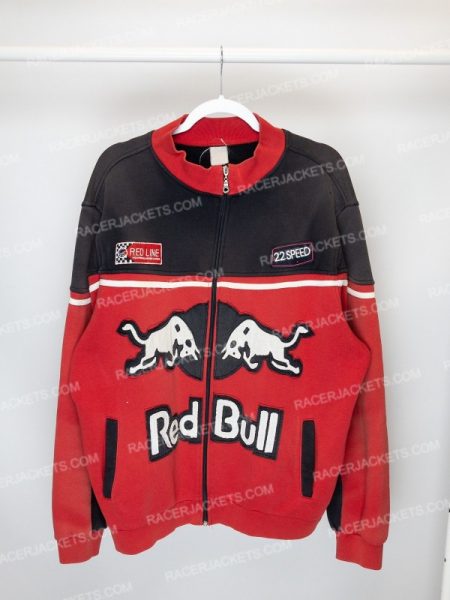 Red Bull Vintage Big Logo Racing Red Jacket