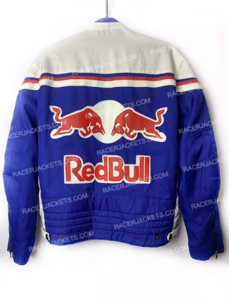 Red Bull Vintage Blue Racing Cotton Jacket